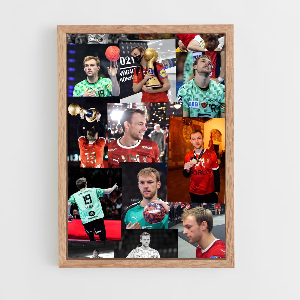Poster Le Tournoi des Nations – affiche Handball (vue 4)